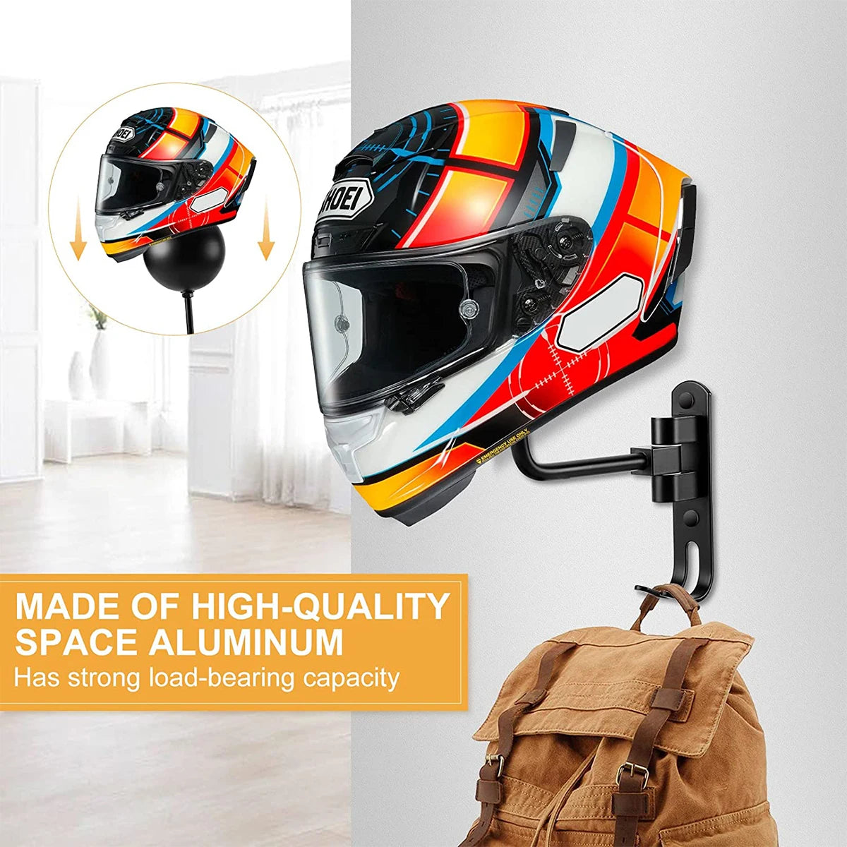 Motorcycle Helmet Wall Mount